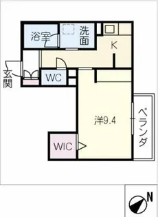 クリザンテーム【3階】の間取り