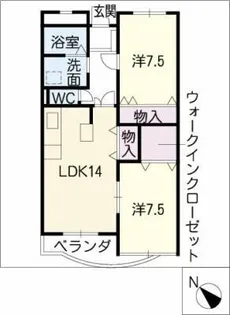 エトワール【2階】の間取り