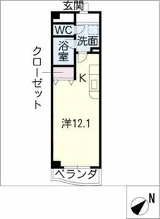 ラ・プリミエール【4階】の間取り