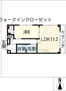コンフォート A【4階】の間取り
