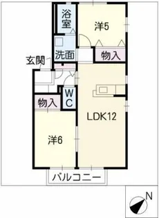 ステラサカエA棟【2階】の間取り