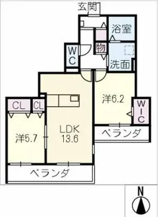 CRESTIA【3階】の間取り