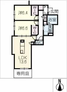 CRESTIA【1階】の間取り