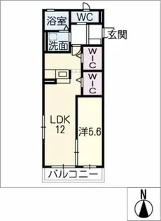ルミエール共和【1階】の間取り