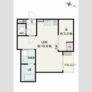 Jack hommachiⅢ【2階】の間取り