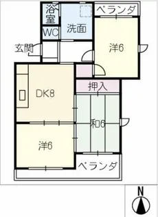 パーク・シティ星崎【4階】の間取り
