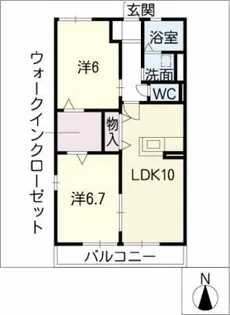 フェリーチェ【2階】の間取り