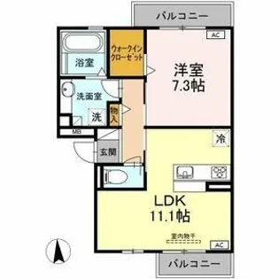 スプレンダ上条【2階】の間取り