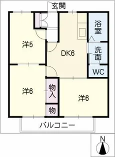 ツインタウン木曽川【2階】の間取り