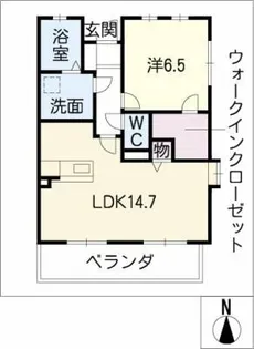 ジュネス徳望【3階】の間取り