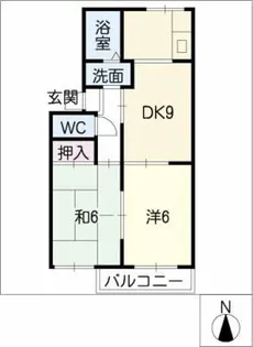 ジュネス武田A棟【2階】の間取り