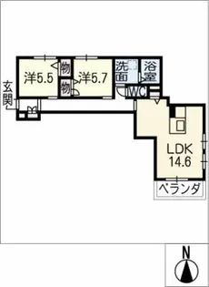 Bloom Stage【1階】の間取り