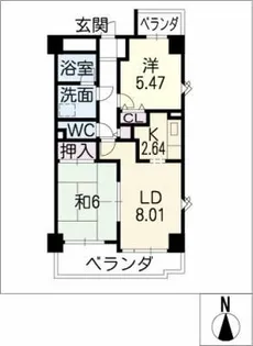 藤和シティコープ千代田【11階】の間取り