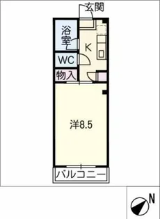 パレスミサカ【2階】の間取り