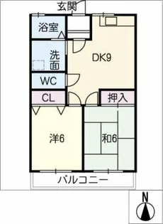 サンエイハイツ【2階】の間取り