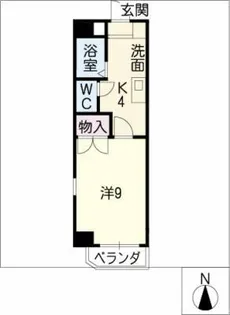 ファミルサカイ【4階】の間取り