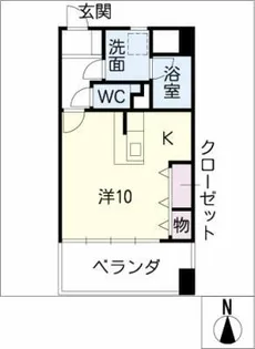 オーヴェスト日比野【11階】の間取り