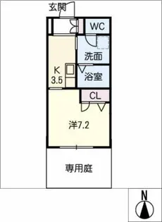 Noble Court東別院【1階】の間取り