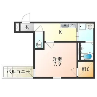 フジパレス鷹合【1階】の間取り