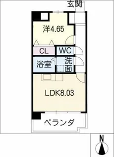 コンフォート御器所【1階】の間取り