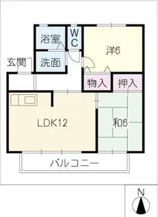 ブリリアントメゾンB棟【2階】の間取り