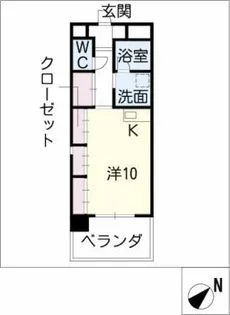 ル・クラージュ【5階】の間取り