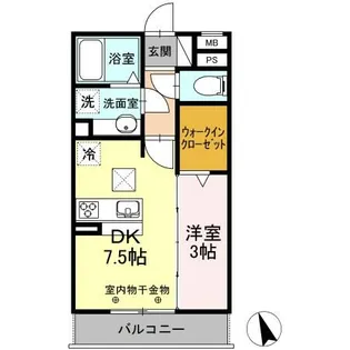 ベルエア御器所【3階】の間取り
