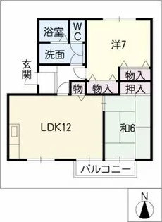 ロイヤルシャトー D棟【2階】の間取り