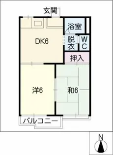 アベニューイズミ【2階】の間取り