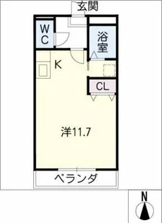 デミトリー松原Ⅱ【2階】の間取り