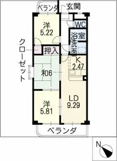 シェリール12【1階】の間取り