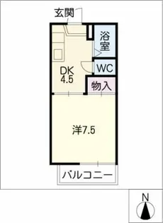 フレグランス鹿山【1階】の間取り