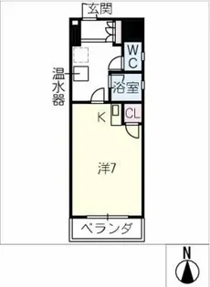カームダウン喜多山【2階】の間取り