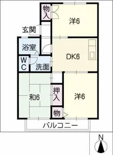 リベラル【2階】の間取り
