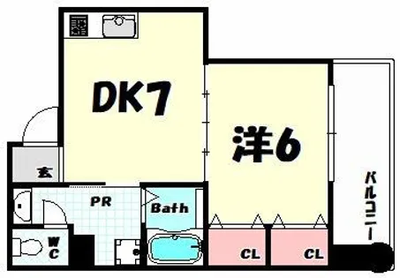 キリンハイム【7階】の間取り