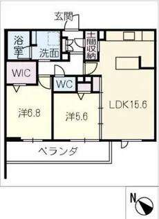 トワイエイト【2階】の間取り