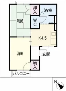 ファミール稲垣【2階】の間取り