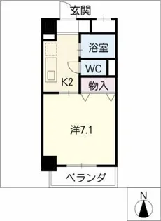トーシンコーポ古出来【5階】の間取り