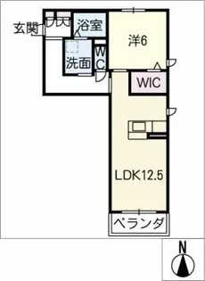 O.S.ZEAL S棟【2階】の間取り