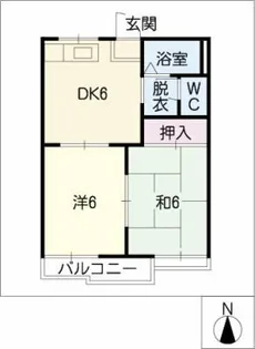 フォーブル開明【1階】の間取り