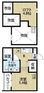 ロッカフォルテ【2階】の間取り