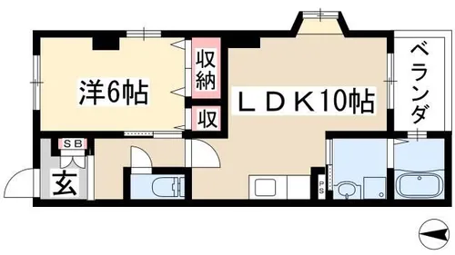 グレイシャス【1階】の間取り