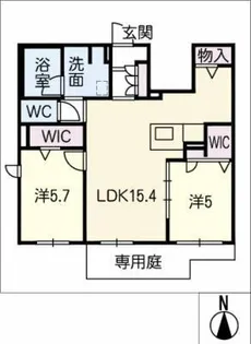 クオーレ幸【1階】の間取り