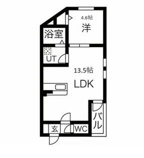 DEVELD栄生 WEST【201号室】の間取り