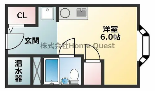 アリタマンション長瀬【4階】の間取り