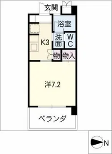 リバーガーデン浅井【2階】の間取り