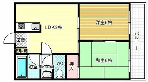 リバティハイツ【3階】の間取り