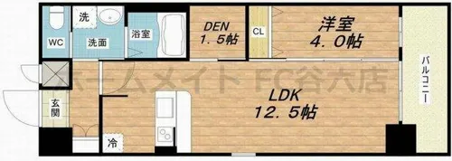 1SLDKの間取り画像