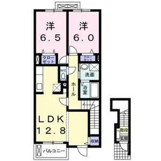 ヒルパーク ハウス【2階】の間取り