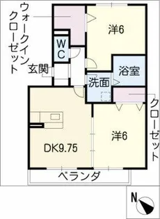 ルミエール新道【2階】の間取り